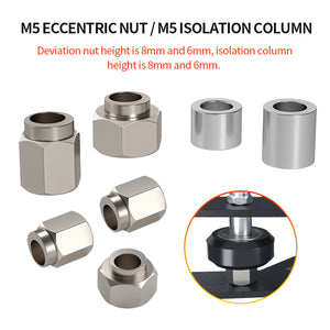 10pcs Isolation column and Eccentric nut