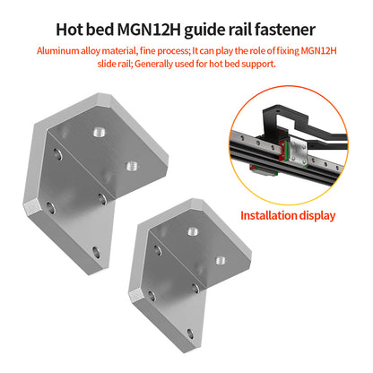 3D Printer Parts Y Axis Upgrade Kit Linear Rails Fixed Fittings L Type