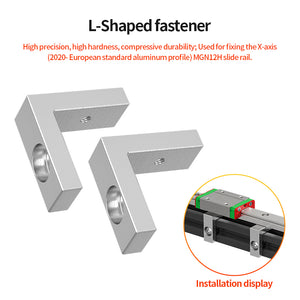 3D Printer Parts X/Y Axis Upgrade Kit Linear Rails Fixed Fittings L Type