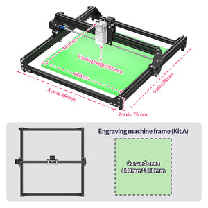 DIY KIT All Metal 2020 2040 Aluminum Profile Laser Engraving Machine Frame