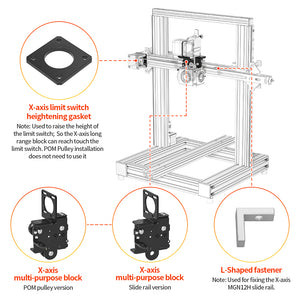 3D Printer Accessories Upgrade Ender3 Short range extruder bracket kit