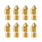 10pcs MK8 Nozzles 0.1~1.0mm