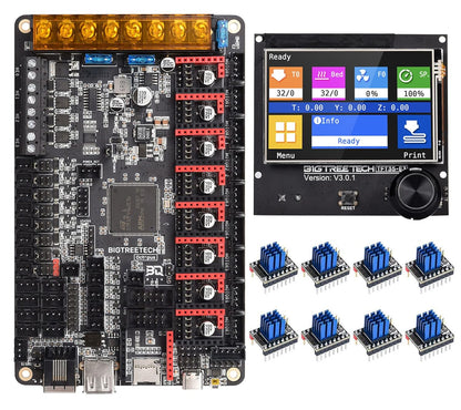 Octopus V1.1 32bit Control Board + TFT35 E3 V3.0.1 Touch Screen Display + 8xTMC2209 V1.3 Stepper Motor Driver DIY for Voron V2.4 3D Printer Controller Board Support Klipper Raspberry Pi